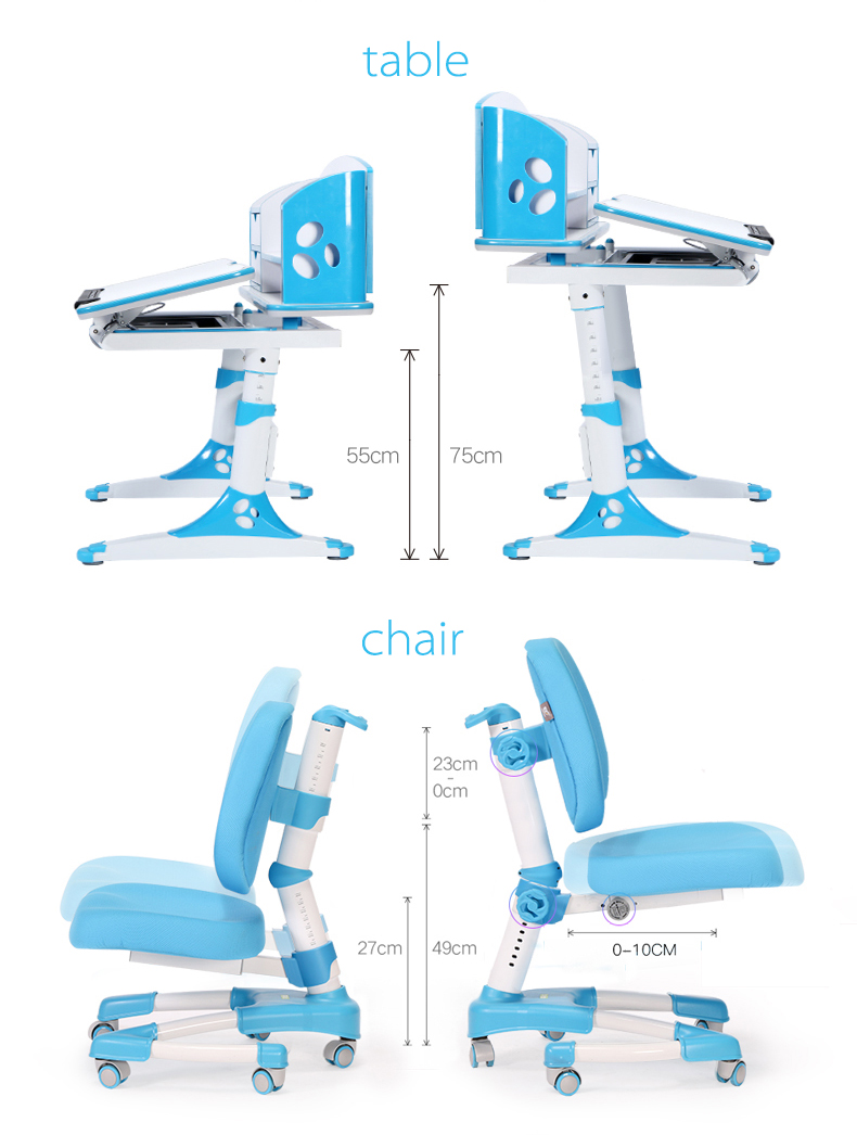 ergonomic children study table
